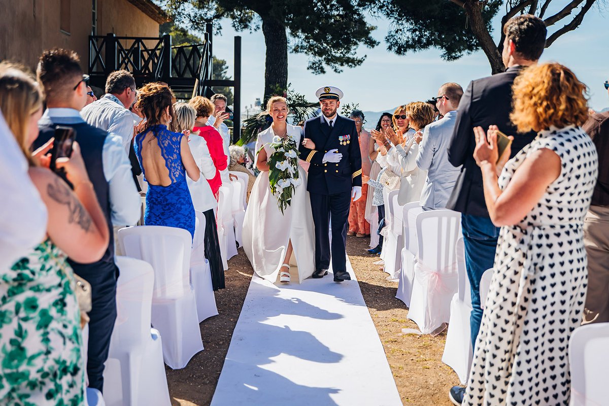 Cérémonie de mariage au Fort de l'Aiguillette à La Seyne-sur-Mer